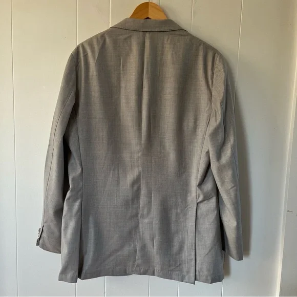 Suitsupply Light Grey Blazer Jacket Havana S140s Wool Carlo Barbera Italy Slim - Picture 7 of 15